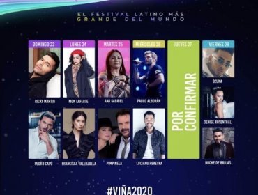 Festival de Viña del Mar 2020 contará con cuatro números chilenos