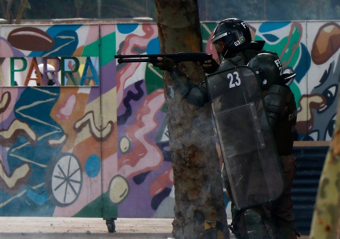 Corte de Rancagua ordena a Carabineros abstenerse de usar balines contra manifestantes