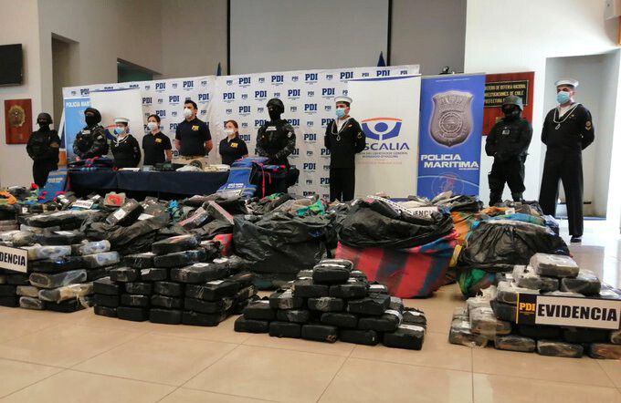 Incautan histórico cargamento de droga: 4,2 toneladas de marihuana tipo cripy en Caldera