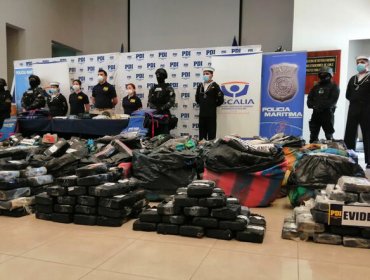 Incautan histórico cargamento de droga: 4,2 toneladas de marihuana tipo cripy en Caldera