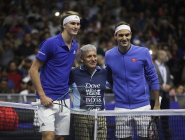 Roger Federer derrotó a Alexander Zverev en una exhibición de lujo en Chile