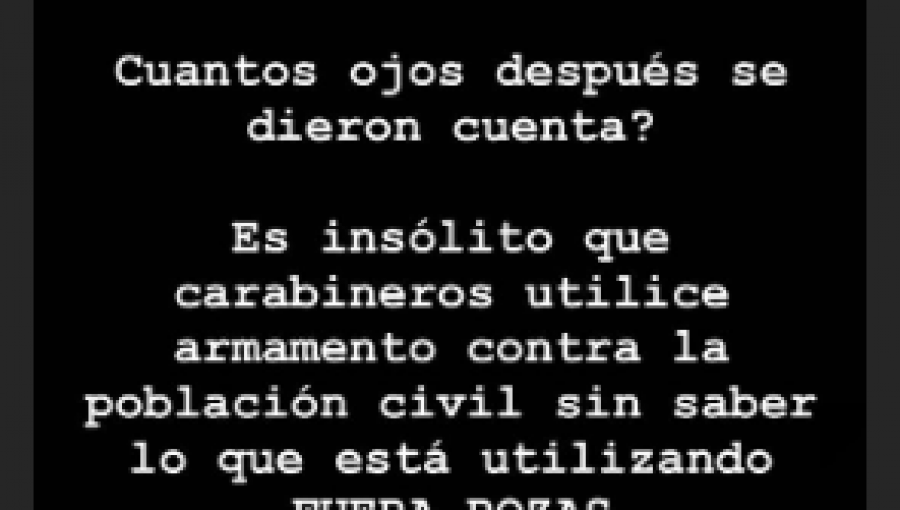 Kel Calderón y suspensión del uso de balines: “¿Cuántos ojos después se dieron cuenta?”