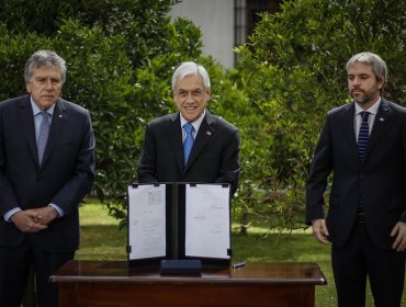 Presidente Piñera firma proyecto para que Fuerzas Armadas resguarden infraestructura crítica del país