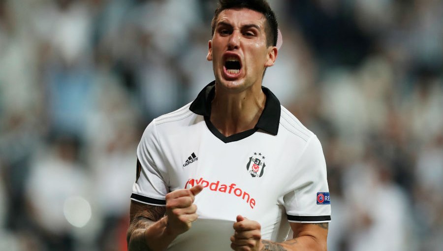 Enzo Roco fue titular y anotó un gol en victoria del Besiktas por Europa League