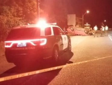 Un fallecido y dos lesionados deja accidente vehicular en ruta que une Villarrica con Pucón