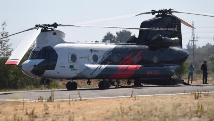 En Valparaíso lanzan Campaña Nacional de Prevención de Incendios Forestales y presentan moderno helicóptero Chinook