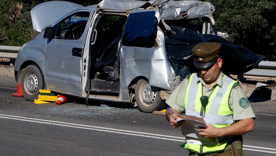 Cinco fallecidos deja accidente entre furgón con temporeros y un camión en la región del Maule