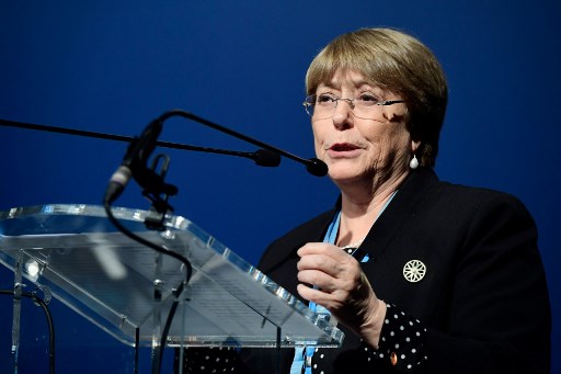 Michelle Bachelet: "Cuando los gobiernos no pueden hacerse cargo, pasa lo que está pasando, por ejemplo, en Chile"