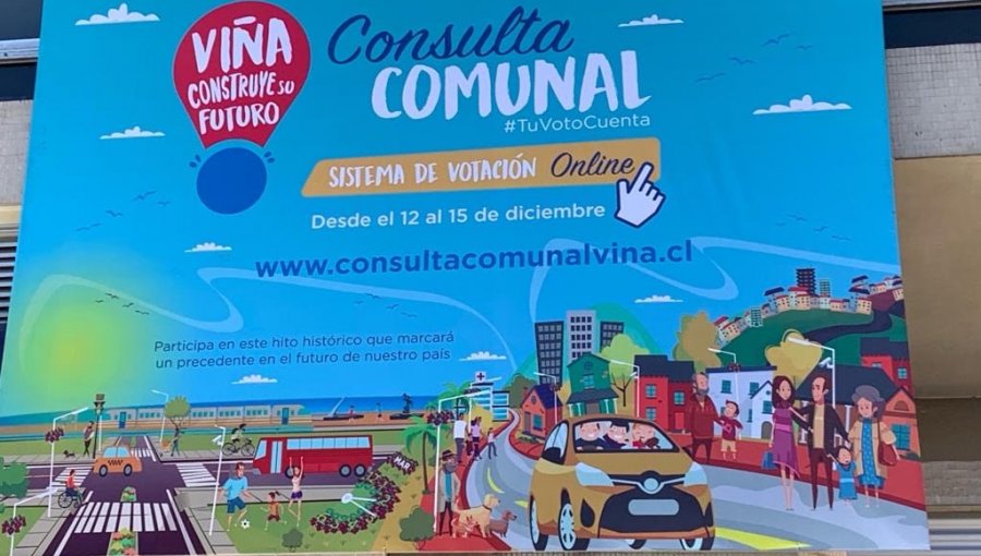 Consulta Ciudadana en Viña del Mar: será online e incluirá preguntas de índole nacional y local