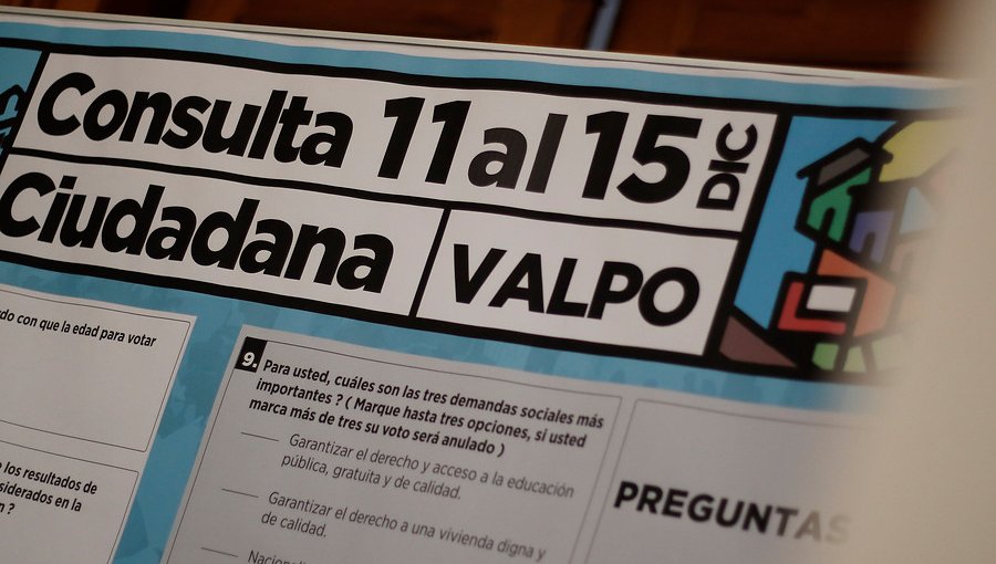 Más de 16.000 personas participaron en el primer día de Consulta Ciudadana en Valparaíso