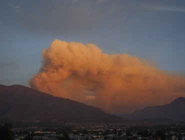 Declaran Alerta Amarilla para la comuna de San José de Maipo por incendio forestal