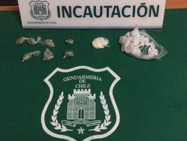 Detectan bolsa con pasta base y cannabis sativa en poder de interno de la cárcel de Los Andes