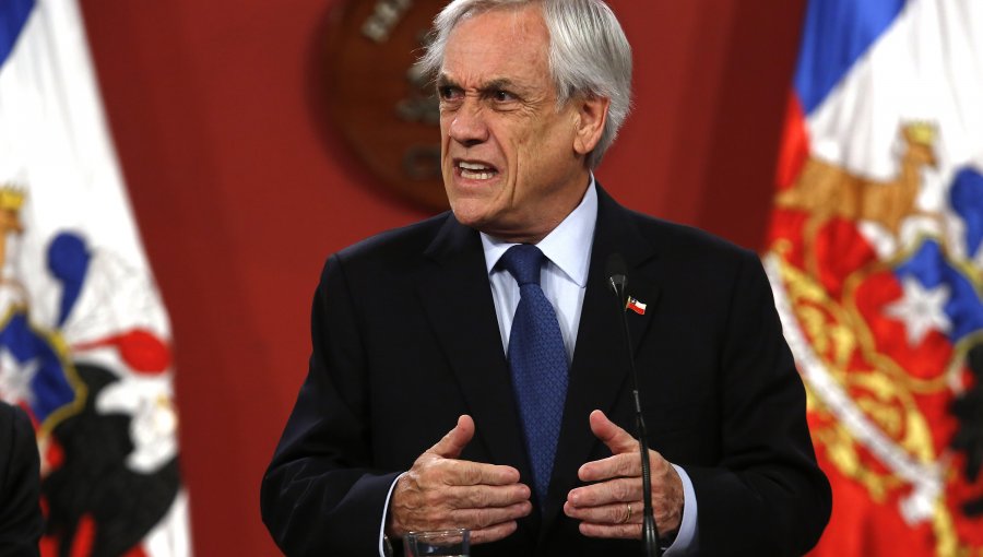 PIñera: El odio y la violencia han reaparecido en las calles y el Congreso