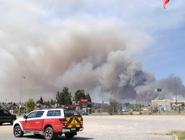 Continúan las labores para apagar incendio forestal en Placilla