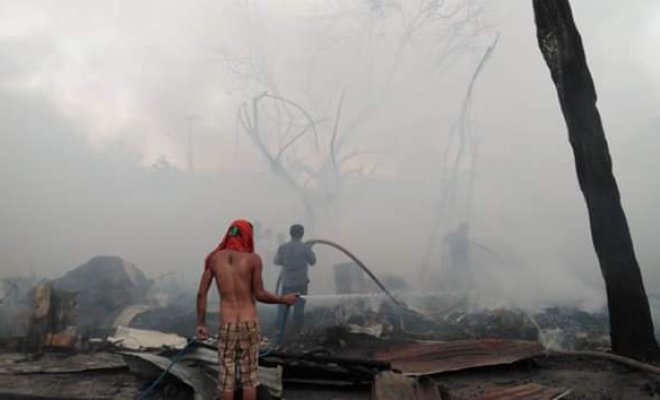 Seis viviendas consumidas y cuatro personas lesionadas deja incendio forestal en Lampa