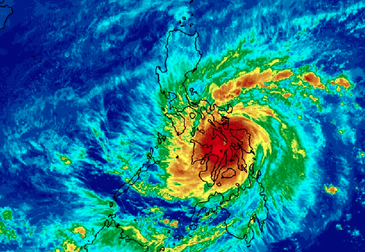 Tifón Phanfone afecta a zona central de Filipinas con ráfagas de hasta 150 km/h