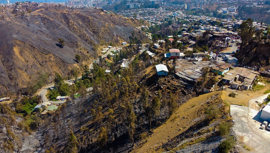 Equipos de emergencia logran controlar el incendio forestal de mayor magnitud en Valparaíso