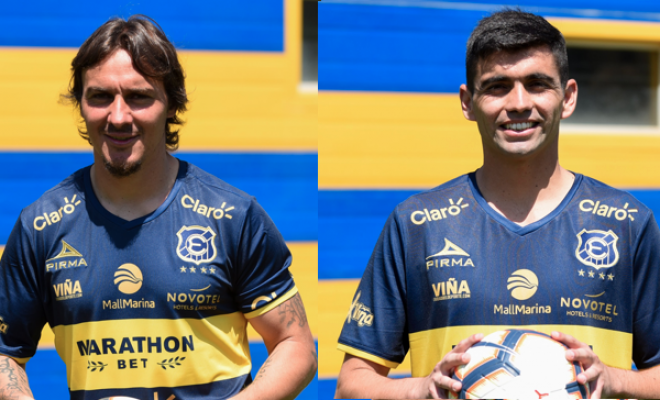 Sebastián Pol y Luis Santelices fueron presentados como refuerzos de Everton