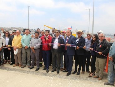 Pescadores de caleta Ventanas cuentan con nuevo muelle para realizar su trabajo en Puchuncaví