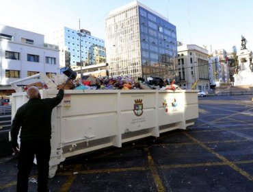 Plan de aseo en Valparaíso comenzará a las 3:00 de la madrugada del 1 de enero