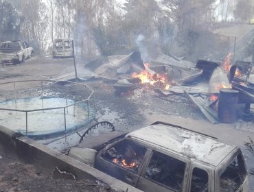 Incendios forestales en el Biobío han consumido cinco viviendas y 600 hectáreas