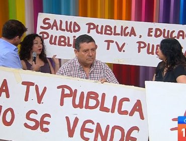 Trabajadores de TVN irrumpieron en el matinal pidiendo la renuncia del directorio