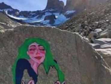 PDI detuvo a turista italiana que realizó pintura en roca en Torres del Paine