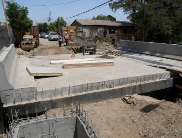 Un 90% de avance presentan las obras en el puente Araya de Villa Alemana