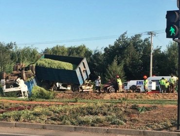 Cuatro fallecidos deja violento accidente de tránsito en ruta de Yerbas Buenas