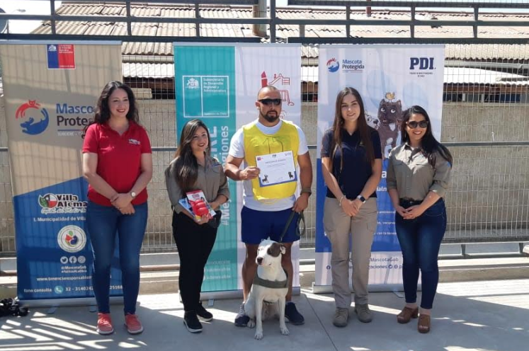 Realizan curso básico de adiestramiento canino a razas potencialmente peligrosas en Villa Alemana