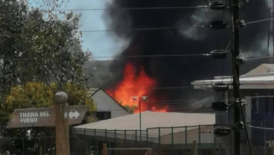 Incendio estructural consume dos viviendas en Concón: llamas se propagaron rápidamente