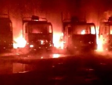 Conductor resultó con graves quemaduras tras ataque incendiario en La Araucanía