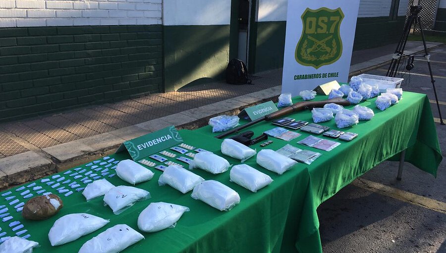 OS7 de Carabineros ha incautado más de mil kilos de drogas durante el 2020
