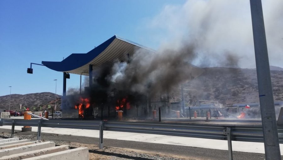 Ordenan prisión preventiva para imputado por daños e incendio en peaje de Ovalle