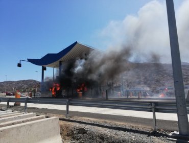 Ordenan prisión preventiva para imputado por daños e incendio en peaje de Ovalle