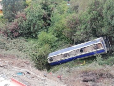 Camión de Copec vuelca en ruta Puchuncaví - Quintero y derrama aceite a lecho del estero