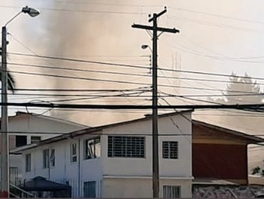 Incendio afectó a dos viviendas y dejó tres damnificados en Canal Beagle de Viña del Mar