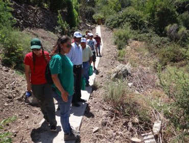 Conaf inició trabajo con vecinos para prevenir incendios forestales en cerro El Llano de Putaendo