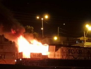 Arresto domiciliario nocturno para imputado por desórdenes durante quema de ferrocarril en Antofagasta