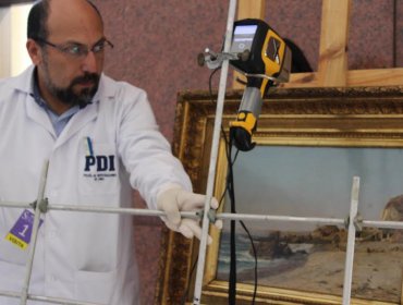 PDI inició catastro patrimonial con registro de 10 pinturas del Museo de Bellas Artes Palacio Vergara