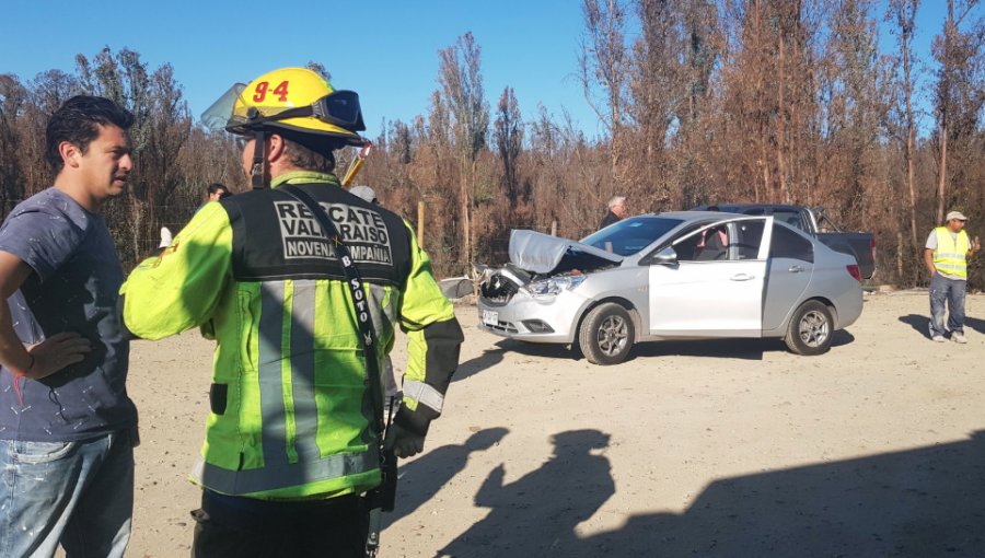 Cinco lesionados graves deja colisión de alta energía en la ruta 68: autos desbarrancaron tras el impacto