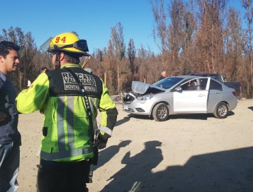 Cinco lesionados graves deja colisión de alta energía en la ruta 68: autos desbarrancaron tras el impacto