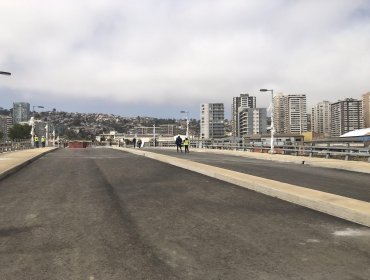 Un 95% de avance presentan obras de construcción del puente Los Castaños de Viña del Mar