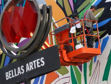 Metro de Santiago cerrará estación Bellas Artes de Línea 5 durante tres días