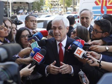 Piñera: Lo primero en agenda es restablecer orden público y combatir la violencia