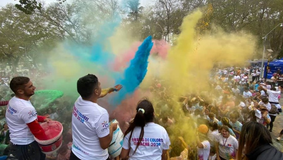 Unas 2 mil personas participaron en la quinta versión de la Corrida de Colores de Limache