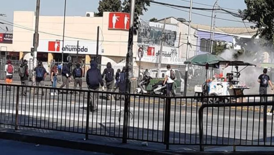 Incidentes protagonizados por estudiantes secundarios terminaron con 11 detenidos en Renca