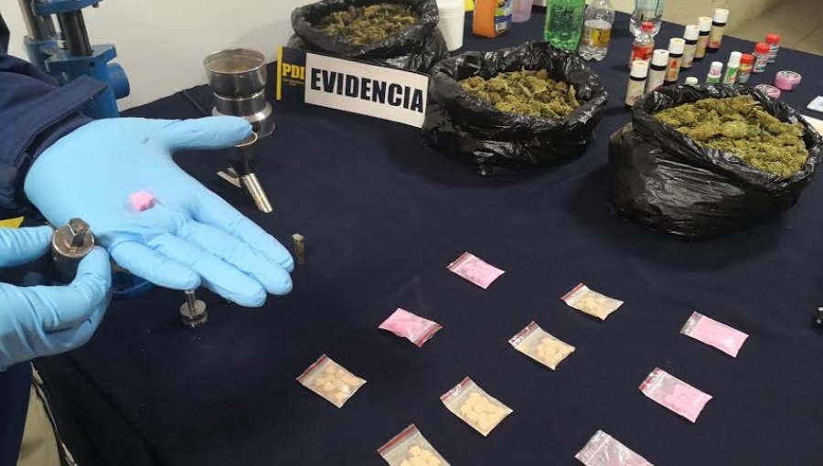 Desarticulan banda que mantenía un laboratorio clandestino de drogas de éxtasis en Viña del Mar