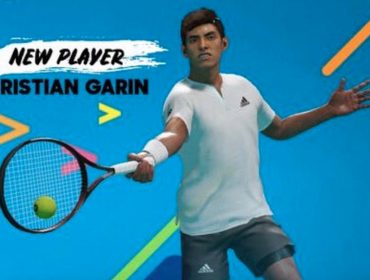 Cristian Garin fue incluido en el videojuego «AO Tennis 2»