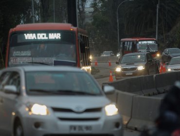 Bajo flujo vehicular marca la hora punta del lunes en comunas del Gran Valparaíso